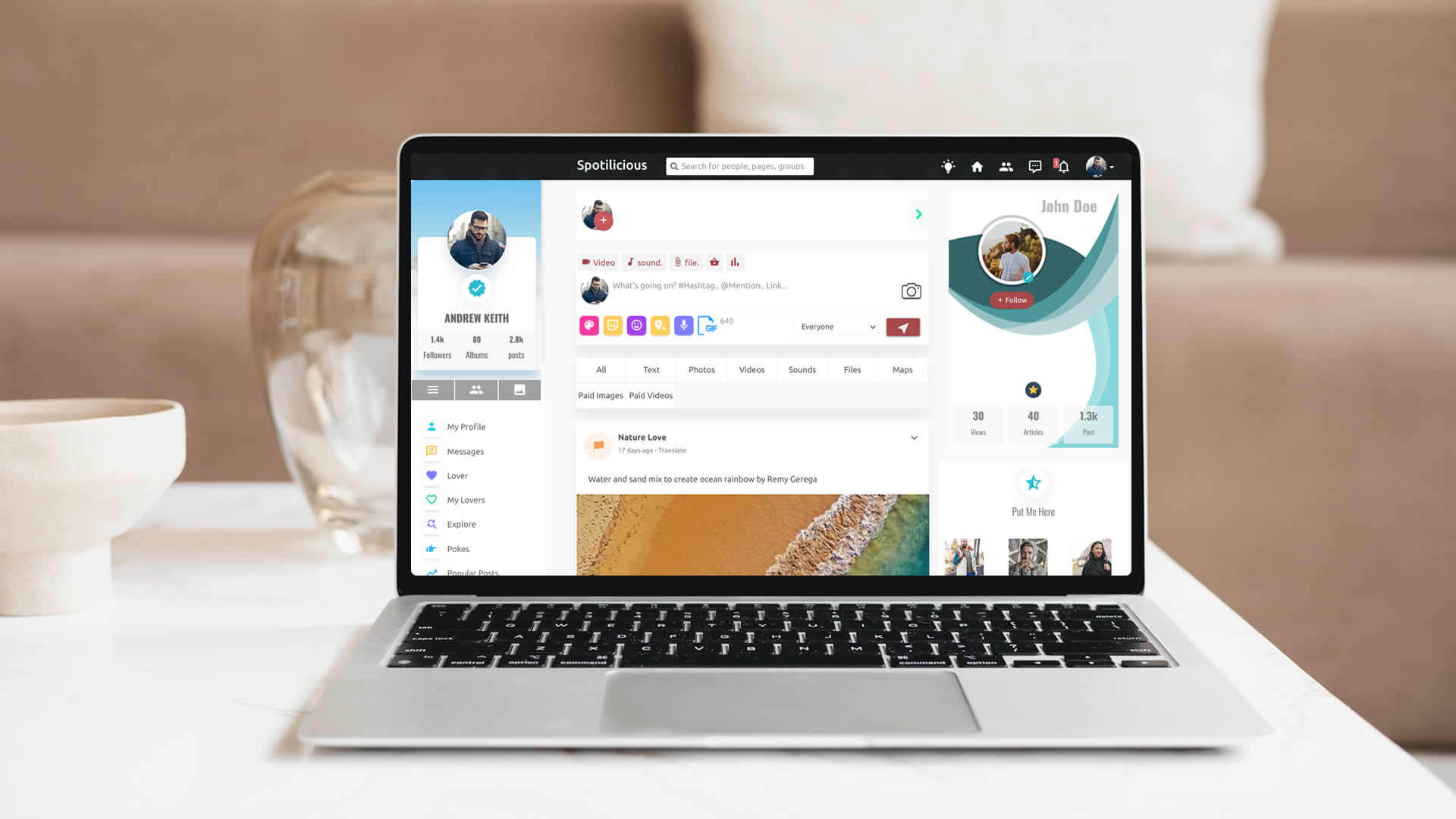 Social media platform for live video streaming