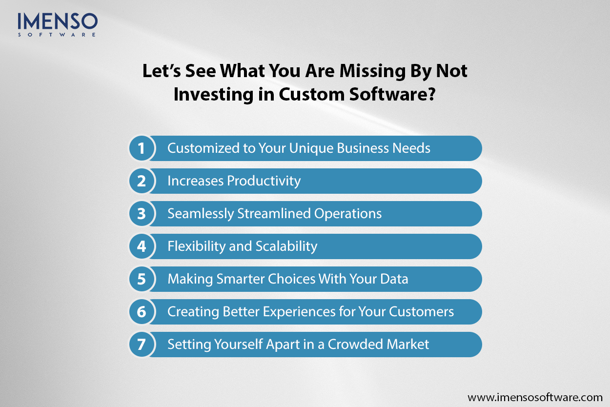 What you are missing by not investing in custom software