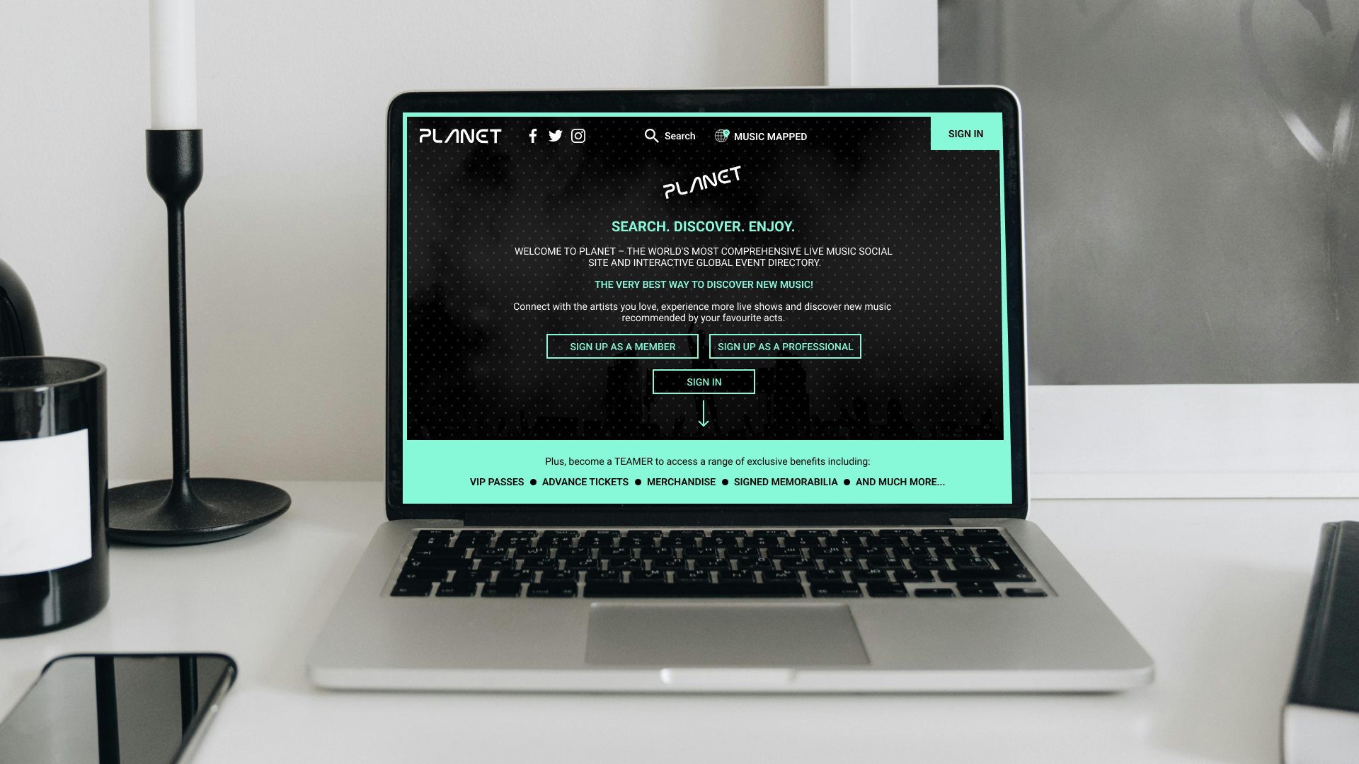 Social media  platform for artists and music lovers